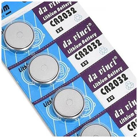 Batterie Al Litio Cr2032 - Alta Qualità E Lunga Durata | 3v, Ø20x3,2 Mm | Per Telecomandi, Calcolatrici, Orologi, Giocattoli, 5 Pezzi - Foto 2