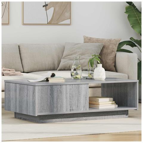 Tavolino da salotto con cassetto Grigio Sonoma 95 x 55 x 31 cm - Foto 2