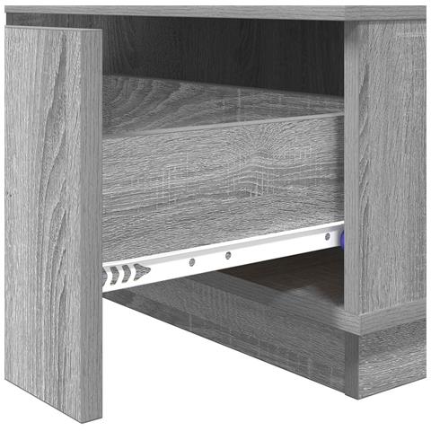 Tavolino da salotto con cassetto Grigio Sonoma 95 x 55 x 31 cm - Foto 9