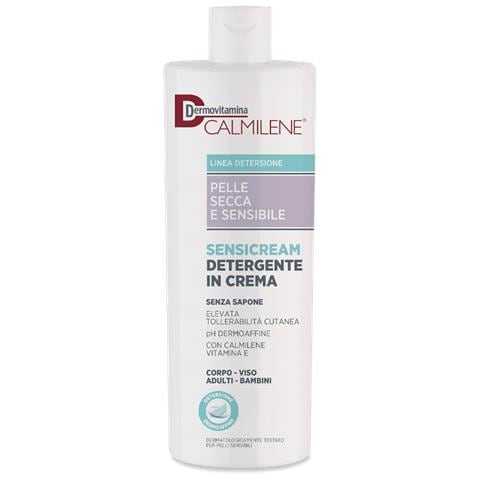 Dermovitamina Calmilene Sensicream Detergente in Crema Senza Sapone per Pelle Secca e Sensibile 500 ml - Foto 1