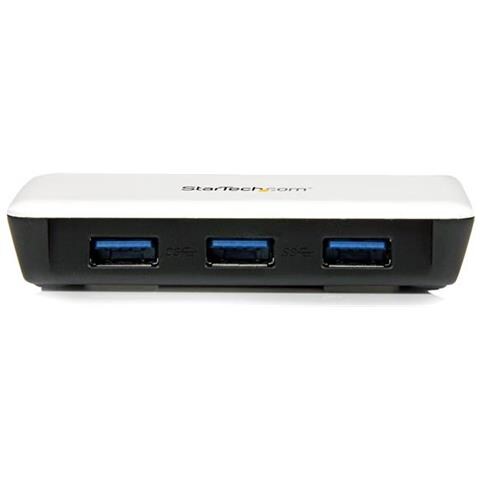 Adattatore di rete NIC USB 3.0 a Ethernet Gigabit con 3 porte hub - Bianco - Foto 2