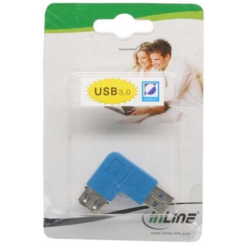 adattatore usb 3.0 type-a maschio a usb 3.0 type-a femmina a 90 gradi a sinistra - Foto 2