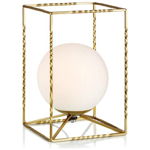 Lampada Da Tavolo Per Interni 1 Luce Oro, E14 - Foto 1