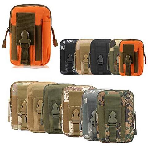 Tattico Molle Pouch Packs Compact Utility Belt Pouch Militare Dellesercito Edc Sacchetto Marsupio Fanny Per Sport Escursionismo Camping - Arancione - Foto 1