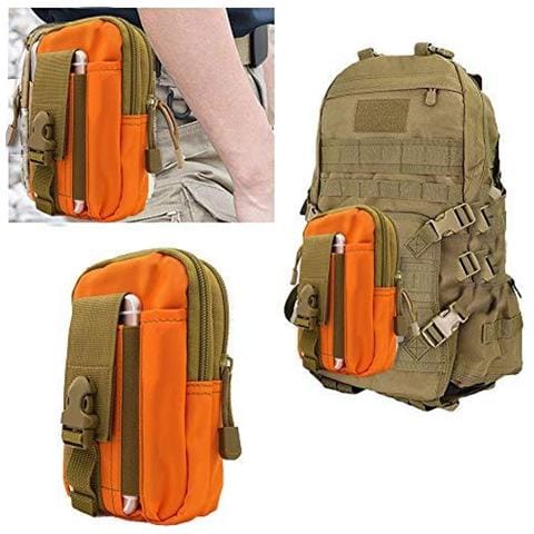Tattico Molle Pouch Packs Compact Utility Belt Pouch Militare Dellesercito Edc Sacchetto Marsupio Fanny Per Sport Escursionismo Camping - Arancione - Foto 2