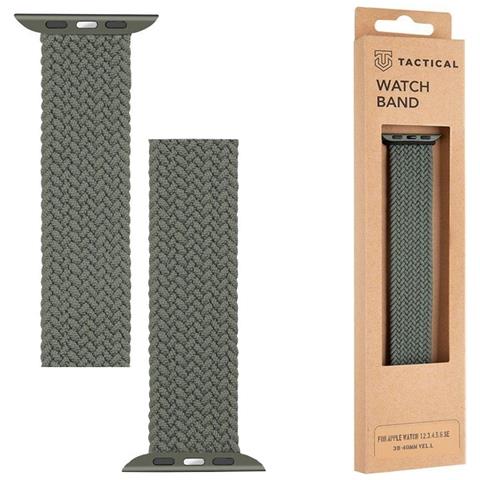 Cinturino L 751 Originale Braided String Per Apple Watch 1-2-3-4-5-6-7-se 38 40 41mm Verde - Foto 1