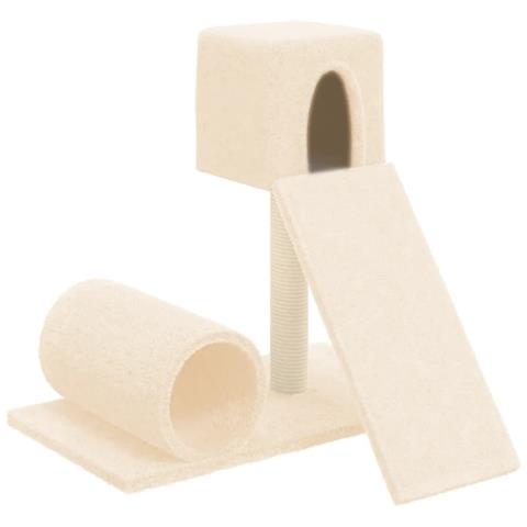 Albero Per Gatti Con Tiragraffi In Sisal Crema 59 Cm - Foto 1