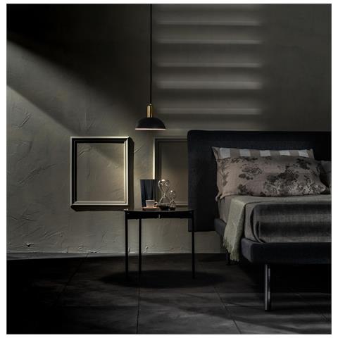 Lampada A Sospensione Spica - Arredo Design Illuminazione - Per Soffitto, Soggiorno, Salotto, Ufficio - Lampadario, Pendente - Nero In Metallo - 20 X 20 X 150 Cm - Foto 6