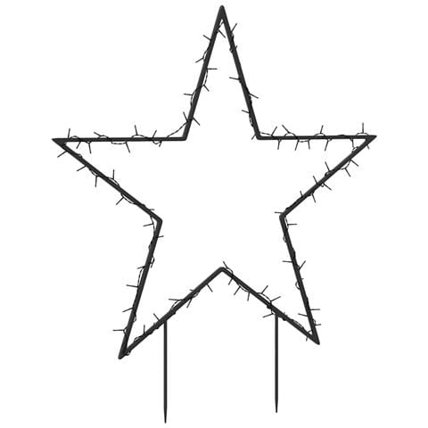 Decorazione Luminosa Natalizia Con Picchetti Stella 80led 60cm - Foto 2