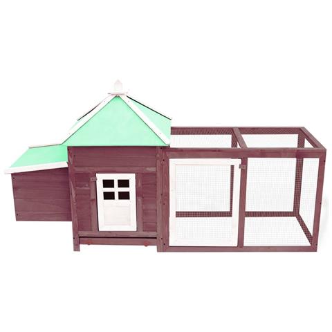 Pollaio Con Casetta Nidificazione Moca 190x72x102 Cm In Abete - Foto 2