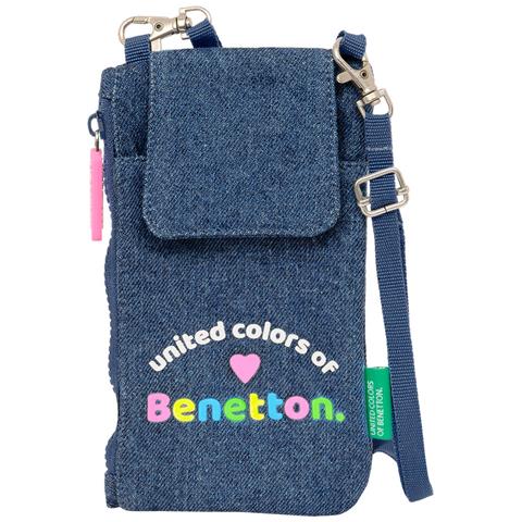 Portamonete Denim Borsa Per Cellulare Azzurro - Foto 1