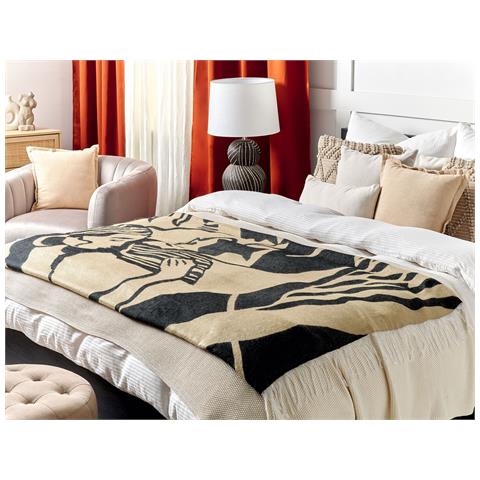 Coperta Kudiya 130 X 170 Cm Beige - Foto 1