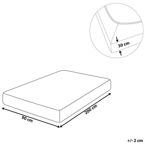 Coprimaterasso Elasticizzato Janbu Cotone Azzurro - Foto 2