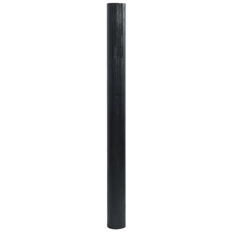 Tappeto Rettangolare Nero 100x300 Cm In Bambù - Foto 3
