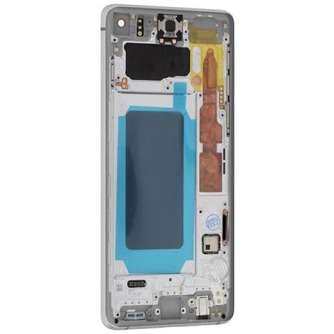 Schermo Lcd Completo Per Samsung Galaxy S10 Vetro Touchscreen E Frame, Bianco - Foto 4
