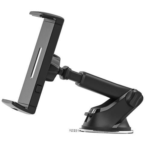 Supporto Auto Per Tablet Regolabile Fissaggio Parabrezza, Nero - Foto 5
