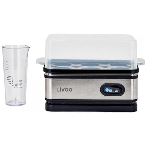 DOC290 Pentolino per uova 6 uovo /uova 400 W Nero, Acciaio inossidabile - Foto 1