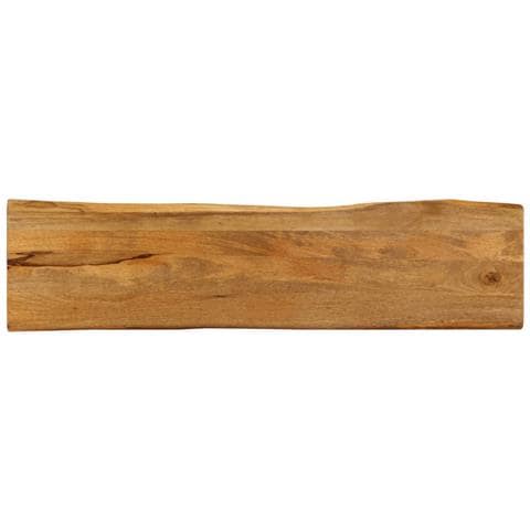 Piano Tavolo 160x40x3,8 Cm Bordi Vivi In Legno Massello Mango - Foto 1