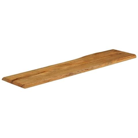 Piano Tavolo 160x40x3,8 Cm Bordi Vivi In Legno Massello Mango - Foto 2