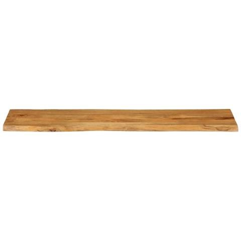 Piano Tavolo 160x40x3,8 Cm Bordi Vivi In Legno Massello Mango - Foto 3