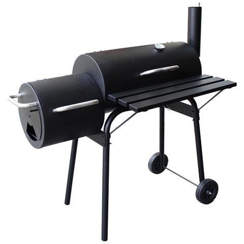 Barbecue A Carbone Con Griglia In Acciaio Ed Affumicatore Laterale Essex - Foto 1