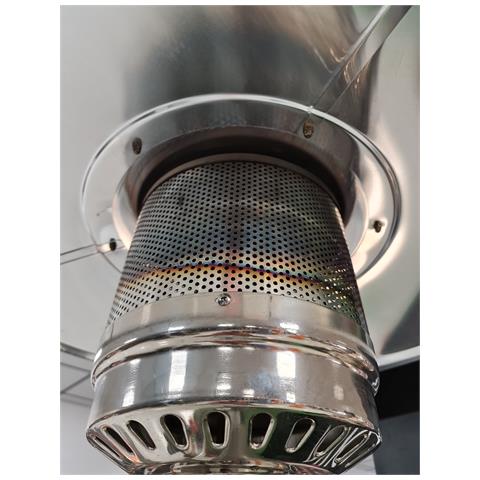 Stufa A Gas Termopatio Da Esterno Modello A Fungo Nero Per Ristoranti Bar E Locali - Foto 2