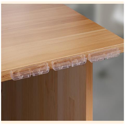 Organizzatore Di Cavi Da Tavolo Clip Per Archiviazione Cavi Usb Avvolgitore Per Cavi Transparent - Foto 2