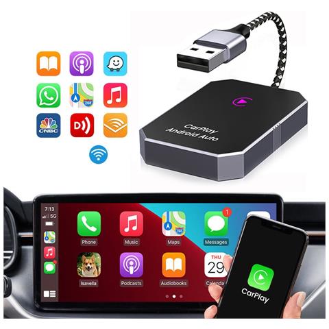 Adattatore Wireless Carplay E Android Auto 2 In 1 - Foto 2