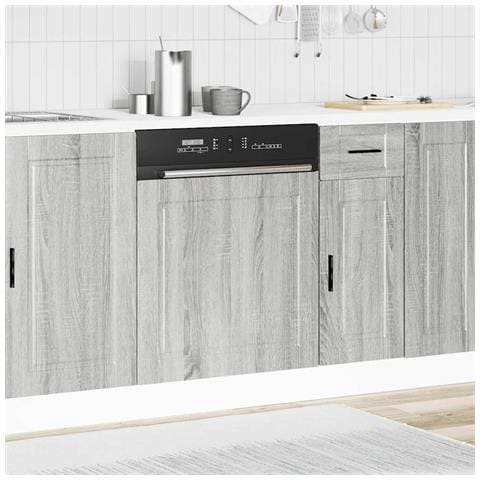 Pannello Lavastoviglie Porto Grigio Sonoma 60x1,5x67 Cm - Foto 3