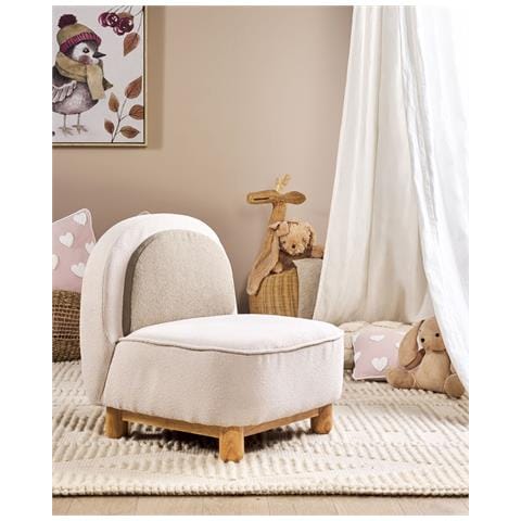 Sedia Per Bambini Tessuto Beige Faborg - Foto 1