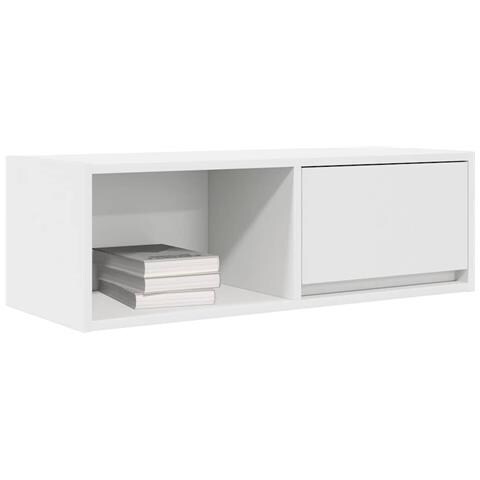 Mobile Porta TV Bianco 80x31x25,5 cm in Legno Multistrato - Foto 2