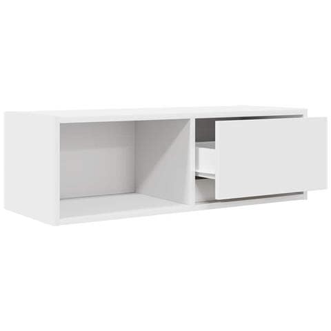 Mobile Porta TV Bianco 80x31x25,5 cm in Legno Multistrato - Foto 9
