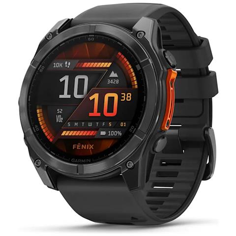 Fenix 8 3,56 cm (1.4") AMOLED 51 mm Digitale 454 x 454 Pixel Touch screen Grigio Wi-Fi GPS (satellitare) - Foto 1
