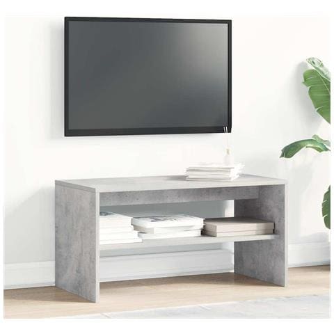 Mobile Porta Tv Grigio Cemento 80x40x40 Cm In Legno Multistrato - Foto 3