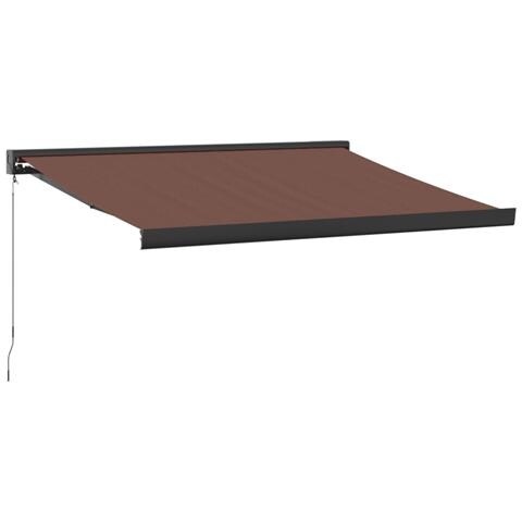 Tenda Sole Retrattile Manuale 300x250 Cm Marrone - Foto 2