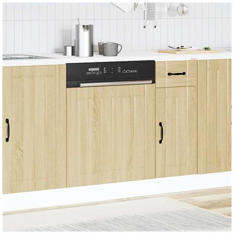 Pannello Lavastoviglie Lucca Rovere Sonoma In Legno Multistrato - Foto 3