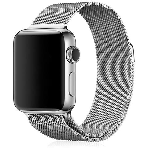Dam  Cinturino In Metallo Compatibile Apple Watch 42/44/45/49mm 24x2x0,2 Cm. Color Argento - Foto 1