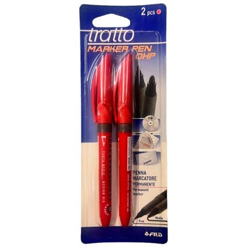 Tratto Markerpen Ohp Fm Rosso 2p Bl - Foto 1