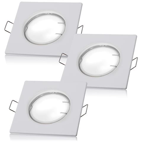 Set Di 3 Fari Led Bianchi 230v - Design Compatto 8x8 Cm Per Illuminarte Ogni Spazio! - Foto 1