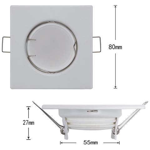 Set Di 3 Fari Led Bianchi 230v - Design Compatto 8x8 Cm Per Illuminarte Ogni Spazio! - Foto 7