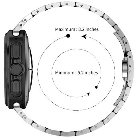 Cinturino In Acciaio Inossidabile Iron Man Per Samsung Galaxy Watch7 47mm Silver - Foto 2