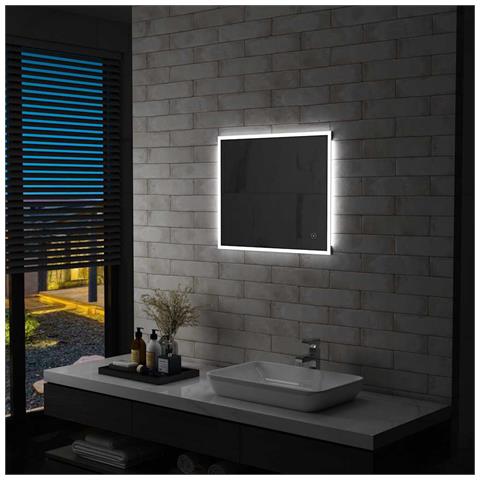 Lusso Casadino -  Specchio Led Da Bagno Con Sensore Tattile 60x50 Cm - Foto 8