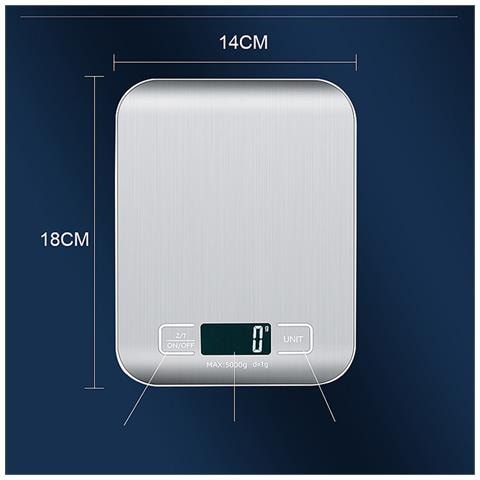 Bilancia Da Cucina Dh-2012 - Ricaricabile 10kg/1g - Foto 7