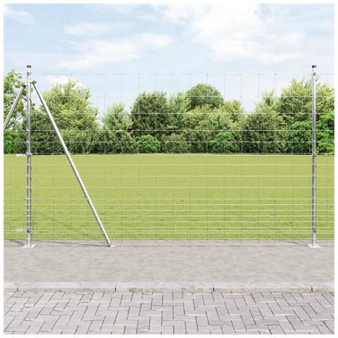 Recinzione Metallica Saldato con Base in Cemento 25 x 1,5 m - Foto 2