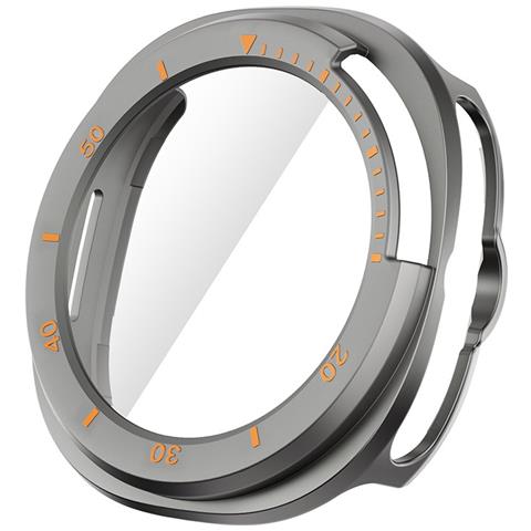 Custodia Protettiva In Pc Con Scala Cava Compatibile Con Samsung Watch8 - Giallo Grigiastro - Foto 1