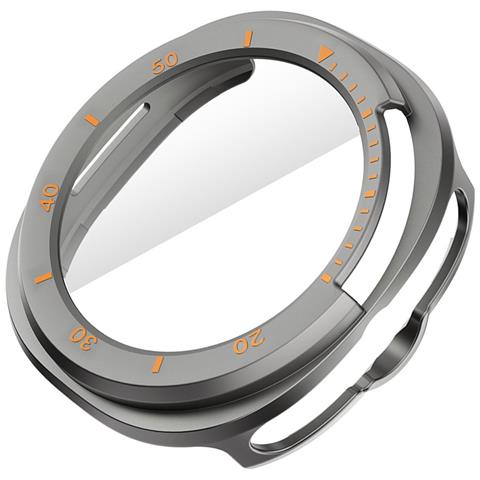 Custodia Protettiva In Pc Con Scala Cava Compatibile Con Samsung Watch8 - Giallo Grigiastro - Foto 2