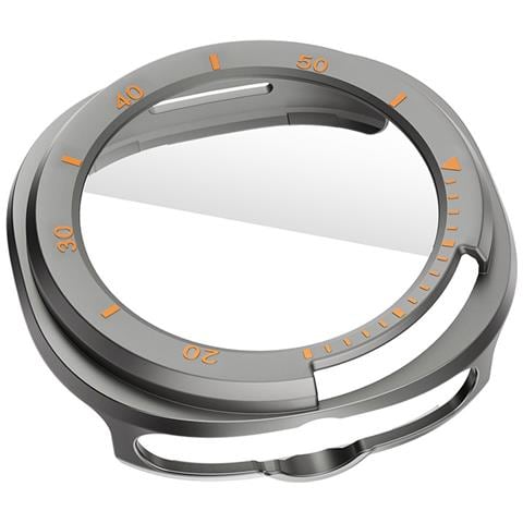 Custodia Protettiva In Pc Con Scala Cava Compatibile Con Samsung Watch8 - Giallo Grigiastro - Foto 3