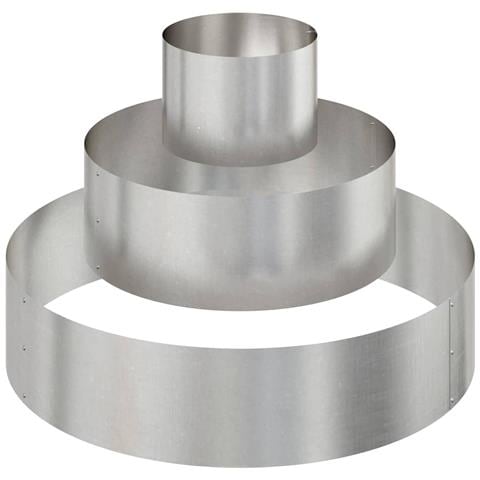 Vaso da giardino Argento 90 x 90 x 20 cm Acciaio inossidabile - Foto 1