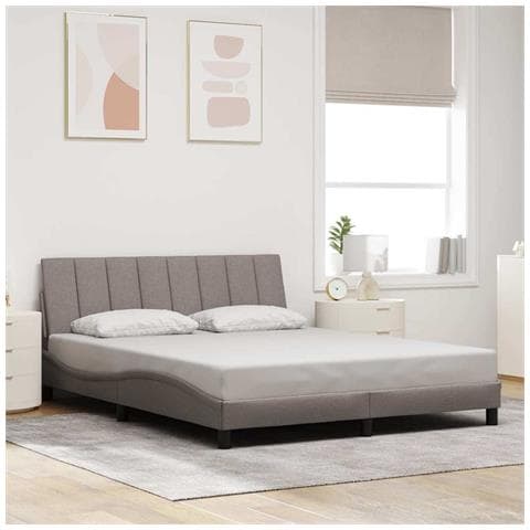 Giroletto senza Materasso Tortora 160x200 cm in Tessuto - Foto 2