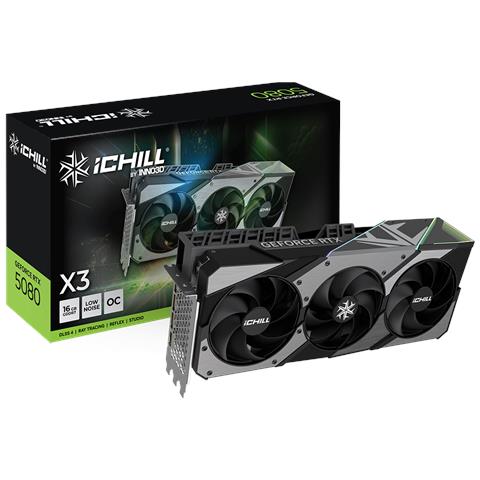iChill GeForce RTX 5080 X3 V2 16 GB GDDR7 PCI Express 5.0 3 x Ventola - Foto 1